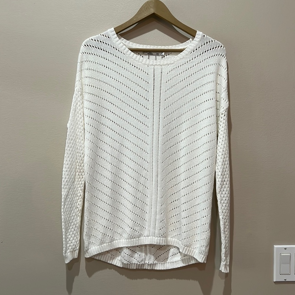 PrAna White Knit Sweater in size XS